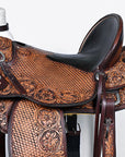 Hilason Western Horse Saddle Wade Ranch Roping American Leather Antique Brown