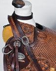 Hilason Western Horse Saddle Wade Ranch Roping American Leather Antique Brown