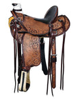 Hilason Western Horse Saddle Wade Ranch Roping American Leather Antique Brown