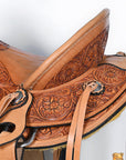 Hilason Western Horse Saddle Wade Ranch Roping American Leather Tan