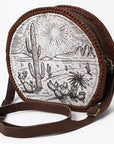 American Darling Canteen Genuine Western Leather Women Bag ADBGM507