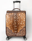 American Darling Travel Case Beautifully Hand Tooled Hair-On Genuine Leather women bag western Handbag Purse