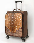 American Darling Travel Case Beautifully Hand Tooled Hair-On Genuine Leather women bag western Handbag Purse