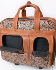 American Darling Travel Case Beautifully Hand Tooled Genuine Leather women bag western handbag purse
