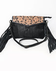 American Darling Clutch Hand Tooled Crocodile Embossed Genuine Leather Women Bag Western Handbag Purse