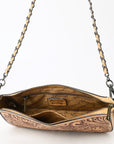 American Darling Small Crossbody Beautifully Hand Tooled Genuine Leather women bag western handbag purse