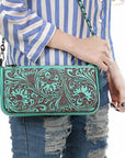 American Darling Small Crossbody Beautifully Hand Tooled Genuine Leather women bag western handbag purse