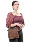 ADBG1608 Tote Hand Tooled Genuine Western Leather Women Bag