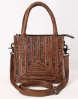 ADBG1608 Tote Hand Tooled Genuine Western Leather Women Bag
