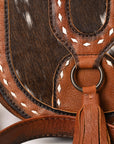 ADBG1610 Crossbody Hand Tooled Hair On Genuine Leather Women Bag
