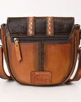 ADBG1610 Crossbody Hand Tooled Hair On Genuine Leather Women Bag