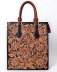 American Darling Hand Tooled Genuine Leather Tote Bag | Western Travel Bags College
