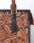 American Darling Hand Tooled Genuine Leather Tote Bag | Western Travel Bags College
