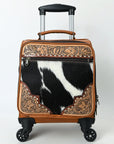 American Darling Travel Case Beautifully Hand Tooled Hair-On Genuine Leather women bag western handbag purse