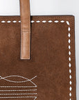 American Darling Tote Genuine Western Suede Leather women bag