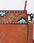 American Darling Cross Body Hand Tooled Suede Genuine Western Leather Women Bag Western Handbag Purse