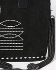 American Darling Tote Suede Genuine Leather Women Bag Western Handbag Purs