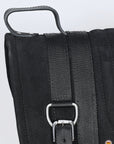 Hilason Horsemanship Leather Bareback Western Treeless Saddle Pad Black