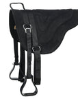 Hilason Horsemanship Leather Bareback Western Treeless Saddle Pad Black