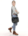 ADBGA670A Crossbody Genuine Western Suede Leather women bag