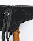 Hilason Natural Horsemanship Leather Bareback Treeless Saddle Pad Black
