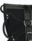 Hilason Natural Horsemanship Leather Bareback Treeless Saddle Pad Black