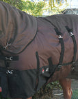 Hilason 1200D Waterproof Winter Horse Turnout Blanket Neck Cover Belly Wrap