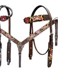 Bar H Equine Horse Leather Lilibeth Horse One Ear Headstall Brown