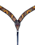 Bar H Equine Bonnie Blossom Sunflower Leather One Ear Headstall