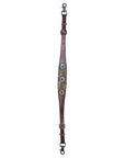 Bar H Equine Genuine Western American Leather Horse Premium Headstall & Breast Collar Set