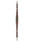 Bar H Equine Genuine Western American Leather Horse Premium Headstall & Breast Collar Set