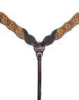 BAR H EQUINE Western Leather Horse Premium Headstall & Breast Collar Set