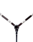 Bar H Equine Genuine Western American Leather Horse Premium Headstall & Breast Collar Set
