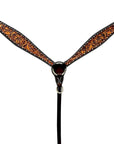 Bar H Equine Genuine Western American Leather Horse Premium Headstall & Breast Collar Set