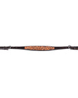 Bar H Equine Genuine Western American Leather Horse Premium Headstall & Breast Collar Set