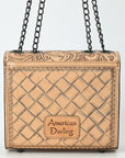 American Darling Small Crossbody Beautifully Hand Tooled Genuine Leather women bag western handbag purse