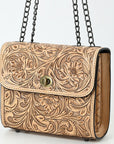 American Darling Small Crossbody Beautifully Hand Tooled Genuine Leather women bag western handbag purse