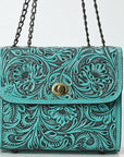 American Darling Small Crossbody Beautifully Hand Tooled Genuine Leather women bag western handbag purse