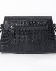 American Darling Crossbody Crocodile Embossed Genuine Leather Women Bag Western Handbag Purse