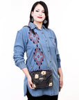 American Darling Crossbody Hand Tooled Genuine Leather Women Bag Western Handbag Purse
