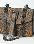 American Darling Small Crossbody Beautifully Hand Tooled Genuine Leather women bag western handbag purse