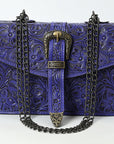 American Darling Small Crossbody Beautifully Hand Tooled Genuine Leather women bag western handbag purse