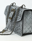 American Darling Small Crossbody Beautifully Hand Tooled Genuine Leather women bag western handbag purse