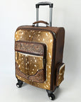 American Darling Travel Case Beautifully Hand Tooled Hair-On Genuine Leather women bag western handbag purse