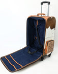 American Darling Travel Case Beautifully Hand Tooled Hair-On Genuine Leather women bag western handbag purse
