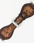 American Darling Floral Hand Tooled I watch Men Women Genuine Leather