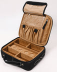 American Darling Suede Genuine Leather Jewelry Case Bag