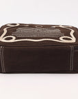 American Darling Suede Genuine Leather Jewelry Case Bag