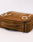 American Darling Suede Genuine Leather Jewelry Case Bag