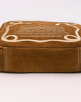 American Darling Suede Genuine Leather Jewelry Case Bag